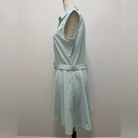 Kiel James Patrick Summering Shirt Dress, Breezy Green, Medium - Picture 5 of 11